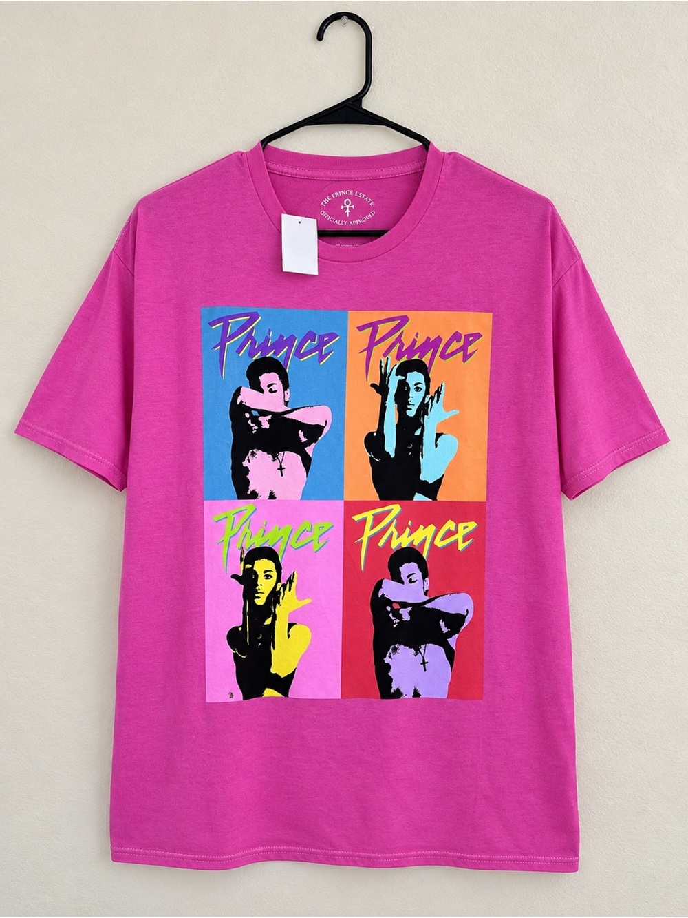 Prince Colorblock Pop-Art Graphic Tee - Pink